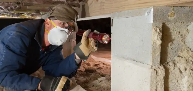 Termite inspection in sub-floor